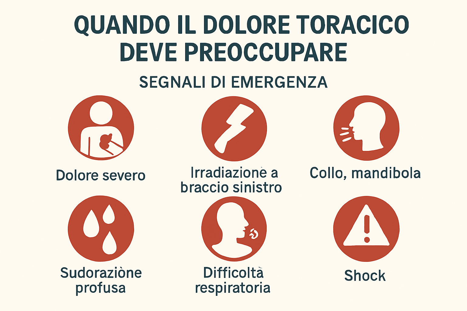 dolore al torace quando preoccuparsi